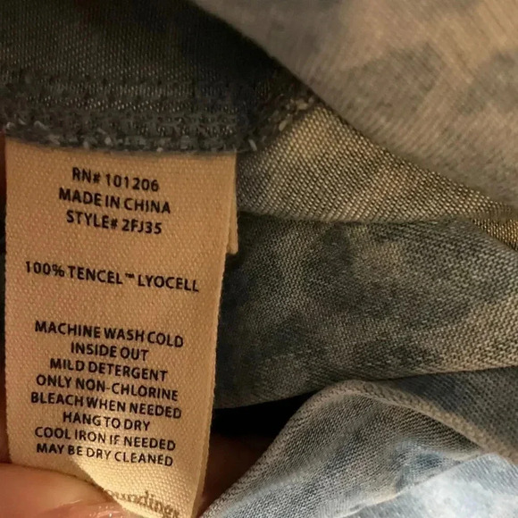 Soft Surroundings Womens Animal Print Button Down Shirt Long Sleeve Tencel XS - Picture 4 of 8